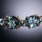 Collier Améthyste Topaze bleue Argent 925