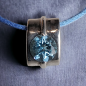 Pendentif Topaze Argent 925 sur cordon réglable