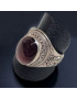 Bague Grenat Argent 925 Taille 64