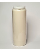 Bougie neuvaine blanche
