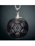 Pendentif Obsidienne Noire miroir Métatron