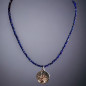 Collier Lapis-lazuli & Pendentifs Médailles Arbre de vie / Family Argent 925