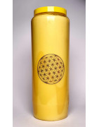 Bougie neuvaine jaune