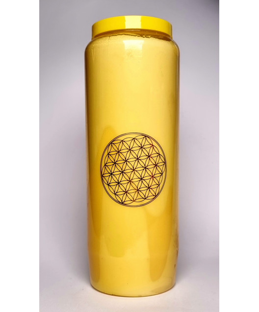 Bougie neuvaine jaune