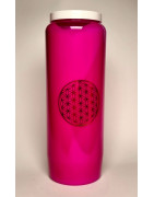 Bougie neuvaine rose
