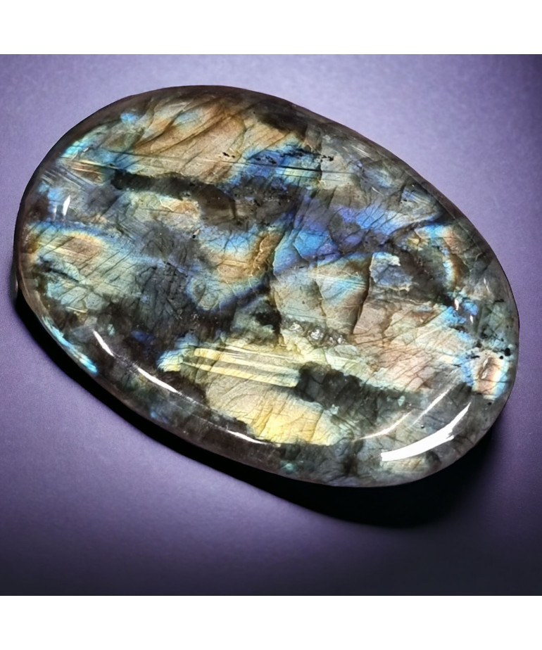 Pierre plate Labradorite