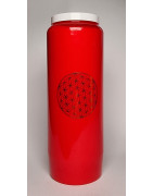 Bougie neuvaine rouge