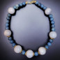 Collier Jade lilas & Dumortiérite