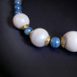 Collier Jade lilas & Dumortiérite