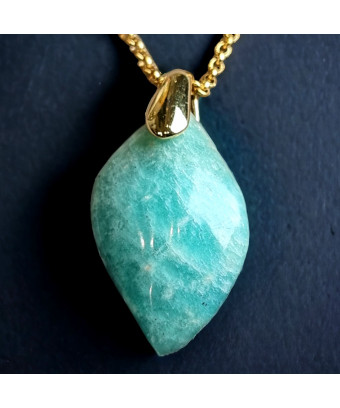 Pendentif Amazonite sur...