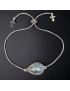 Bracelet Lapis-lazuli sur chaîne réglable