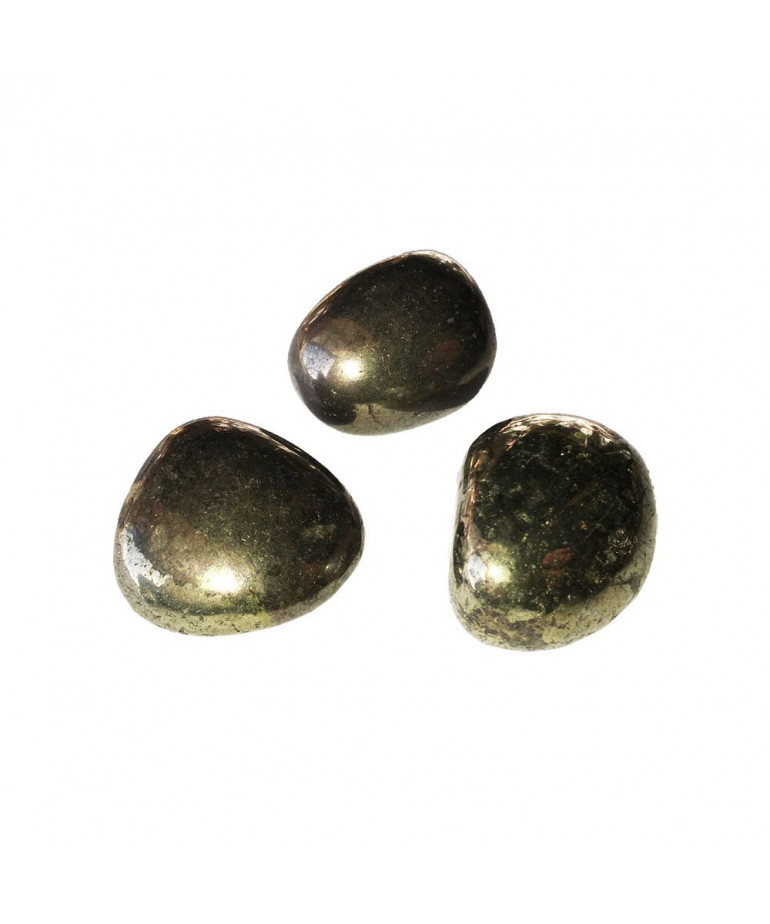Pierre roulée Pyrite de fer
