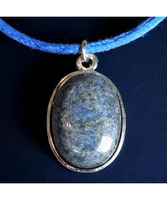 Pendentif Lapis-lazuli sur cordon réglable
