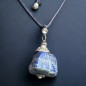 Pendentif Lapis-lazuli sur cordon réglable