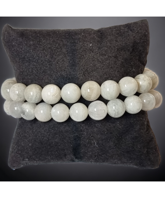 Bracelet Pierre de lune blanche A+ (s)