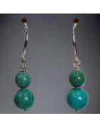 Boucles Turquoise Argent 925