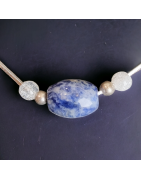 Pendentif Lapis-lazuli sur cordon