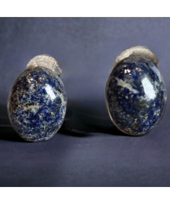 Boucles d'oreilles Lapis-lazuli à clips