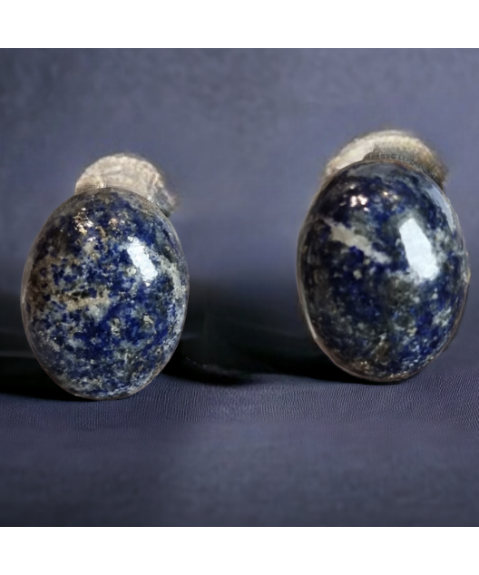 Boucles Lapis-lazuli à clips