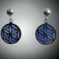 Boucles Lapis-lazuli Fleur de vie