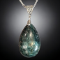 Pendentif Apatite bleue avec chaîne