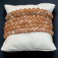 Bracelet Pierre de lune rose Pierre rondes