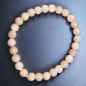 Bracelet Pierre de lune rose Pierre rondes