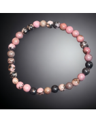 Bracelet Rhodonite Pierres rondes (s)