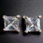 Boucles Cristal de roche Argent 925