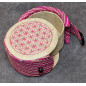 Boîte de rangement & rechargement Fleur de vie ronde pm pour pierres et bracelets