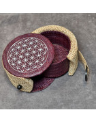 Boîte de rangement & rechargement Fleur de vie ronde pm pour pierres et bracelets
