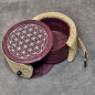 Boîte de rangement & rechargement Fleur de vie ronde pm pour pierres et bracelets