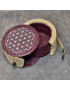Boîte de rangement & rechargement Fleur de vie ronde pm pour pierres et bracelets