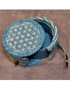 Boîte de rangement & rechargement Fleur de vie ronde pm pour pierres et bracelets
