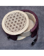 Boîte de rangement & rechargement Fleur de vie ronde pm pour pierres et bracelets