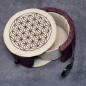 Boîte de rangement & rechargement Fleur de vie ronde pm pour pierres et bracelets