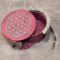 Boîte de rangement & rechargement Fleur de vie ronde pm pour pierres et bracelets