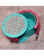 Boîte de rangement & rechargement Fleur de vie ronde pm pour pierres et bracelets