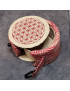 Boîte de rangement & rechargement Fleur de vie ronde pm pour pierres et bracelets