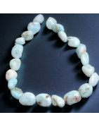 Bracelet Larimar Pierres olives