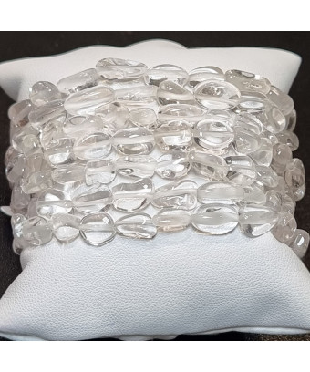 Bracelet Cristal de Roche olive 19cm