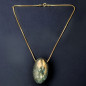 Pendentif Labradorite avec chaîne plaquée or