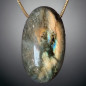 Pendentif Labradorite avec chaîne plaquée or