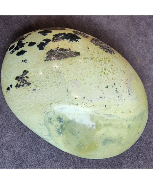 Galet Chrysoprase citron ( pierre roulée)
