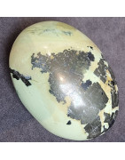 Galet Chrysoprase citron ( pierre roulée)