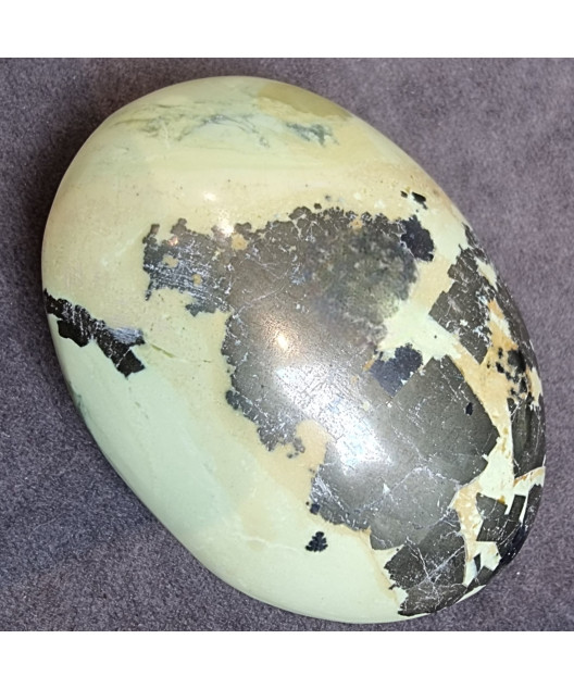 Galet Chrysoprase citron ( pierre roulée)
