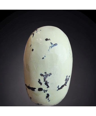 Menhir Chrysoprase citron ( pierre roulée)