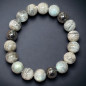 Bracelet Labradorite & Hématite Pierres rondes 10mm