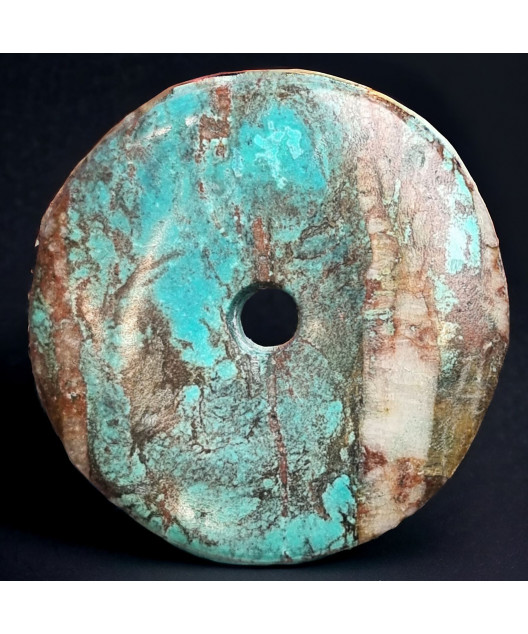 Pendentif Turquoise du Tibet Donut