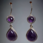 Boucles Améthyste pendants Argent 925